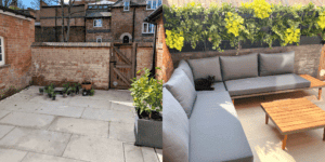before and after a living wall
