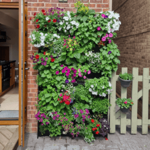 front on shot of a living wall